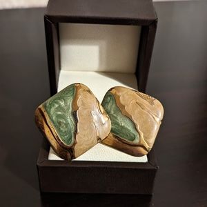 Vintage Geo Earrings